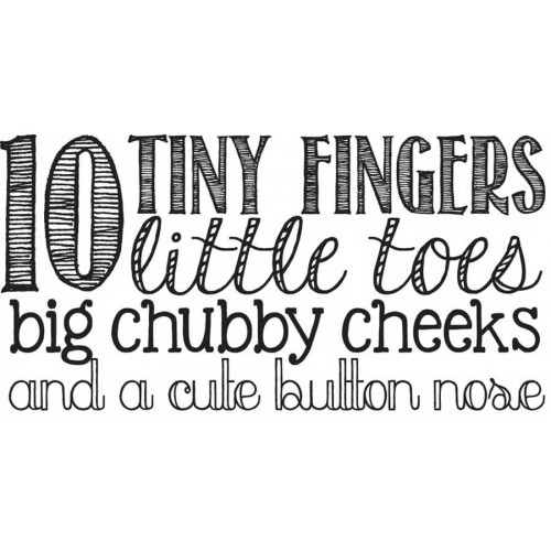 חותמת עץ - Tiny Fingers